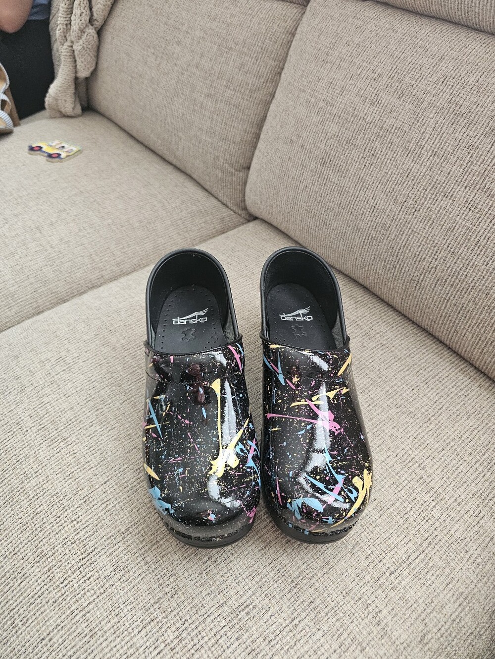 Dansko Professional Clogs In Color Splash Patent - Picture 3 of 6